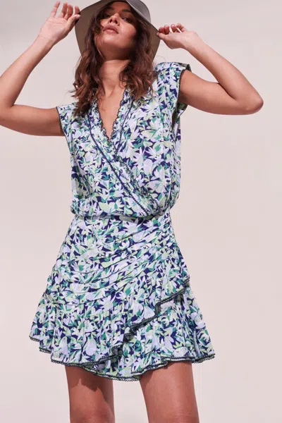 Poupette St Barth Mini Dress Estelle In Blue