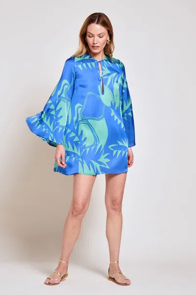 Poupette St Barth Mini Dress Gia In Blue