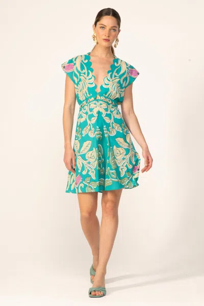 Poupette St Barth Mini Dress Hazel In Green