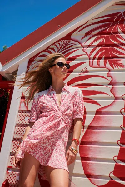 Poupette St Barth Mini Dress Iris In Pink