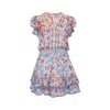 Poupette St Barth Mini Dress Kids Camila Sky Blue Clary In Blue