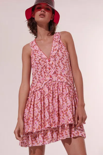 Poupette St Barth Mini Dress Mae In Pink