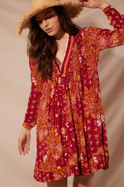 Poupette St Barth Mini Dress Ola In Red