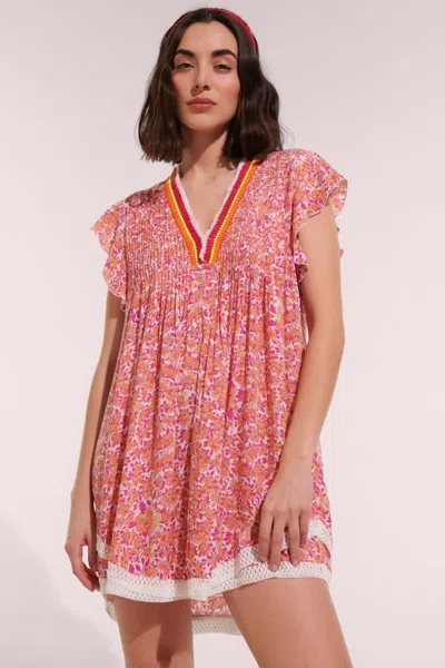 Poupette St Barth Mini Dress Sasha In Pink