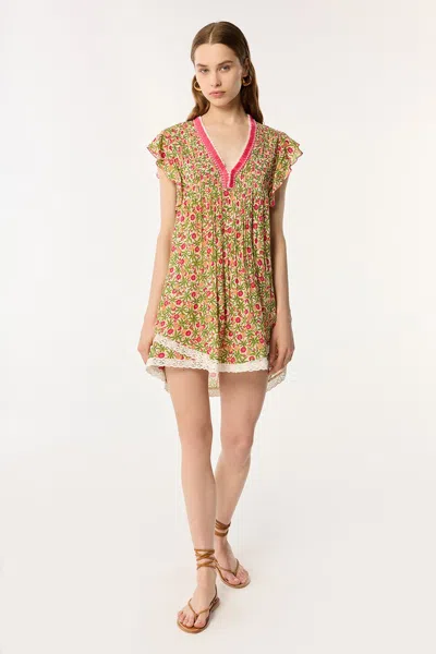 Poupette St Barth Mini Dress Sasha In Pink