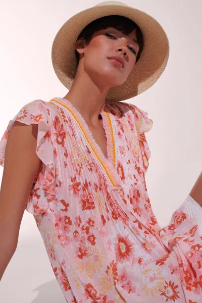 Poupette St Barth Mini Dress Sasha In Pink