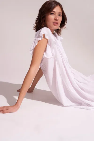 Poupette St Barth Mini Dress Sasha In White