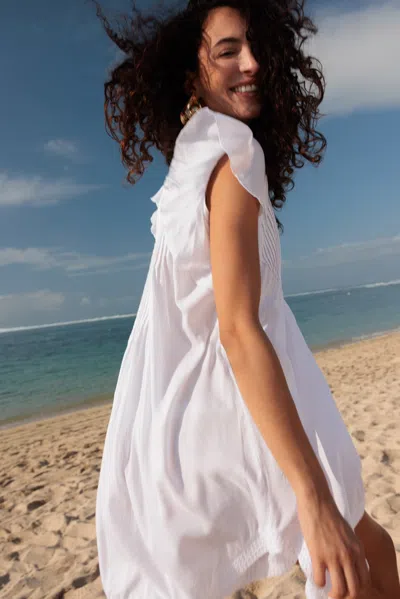 Poupette St Barth Mini Dress Sasha In White