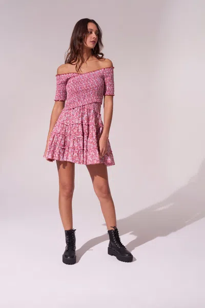 Poupette St Barth Mini Dress Soledad In Pink