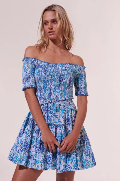 Poupette St Barth Mini Dress Soledad In Blue