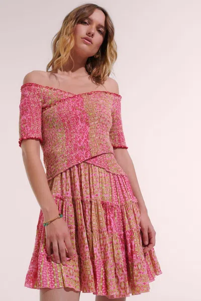 Poupette St Barth Mini Dress Soledad In Multi