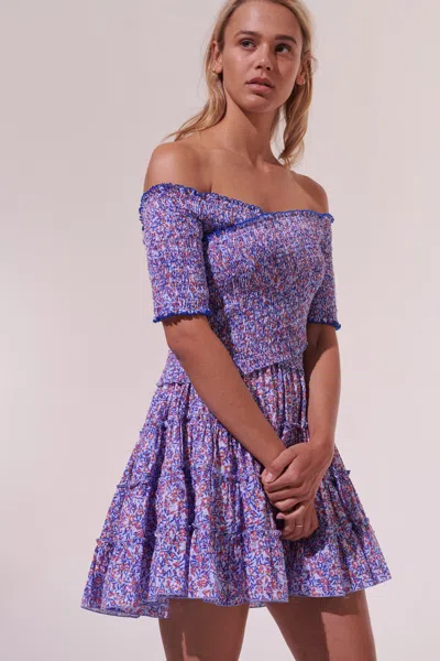 Poupette St Barth Mini Dress Soledad In Purple