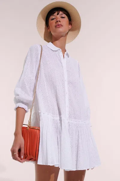 Poupette St Barth Mini Dress Tesorino In White