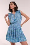 Poupette St Barth Mini Dress Triny In Blue