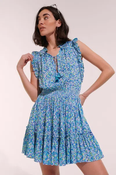 Poupette St Barth Mini Dress Triny In Blue
