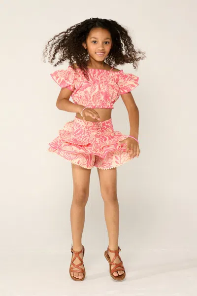 Poupette St Barth Mini Skirt Alizee For Girls In Red