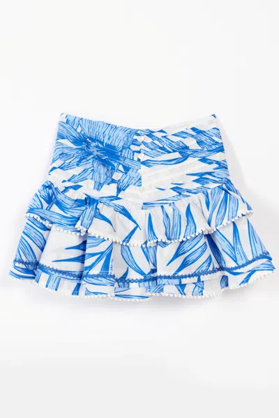 Poupette St Barth Kids' Mini Skirt Alizee For Girls In Blue