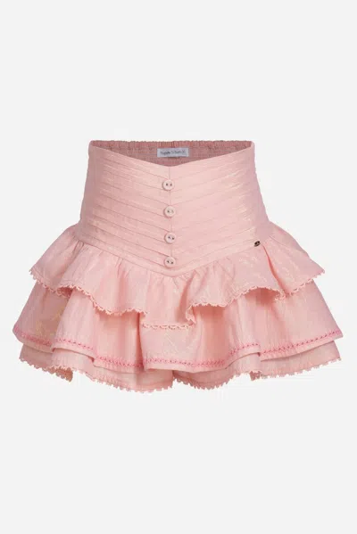 Poupette St Barth Mini Skirt Alizee For Girls In Pink