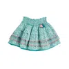 Poupette St Barth Mini Skirt Ariel V Kids Aqua Je T'aime Viscose In Green