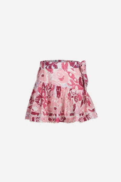 Poupette St Barth Mini Skirt Chantal For Girls In Pink Pencilleo