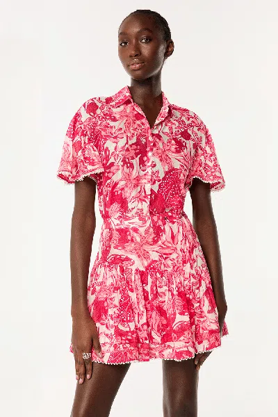 Poupette St Barth Mini Skirt Chantal In Pink