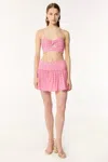 Poupette St Barth Mini Skirt Colleen In Begonia Pink