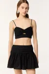 Poupette St Barth Mini Skirt Colleen In Black