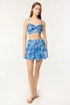 Poupette St Barth Mini Skirt Colleen In Blue