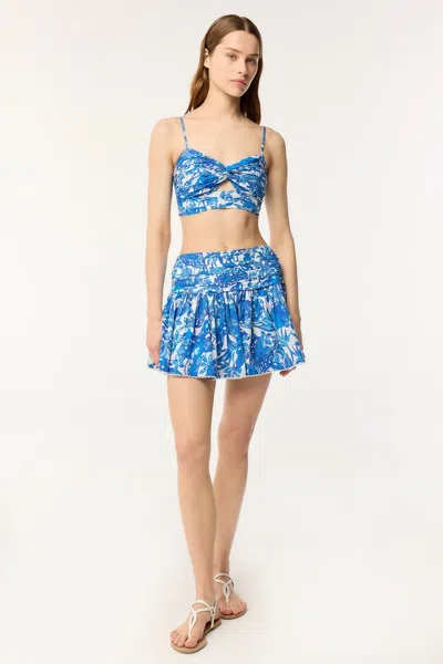 Poupette St Barth Mini Skirt Colleen In Blue