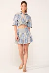 Poupette St Barth Mini Skirt Colleen In Blue
