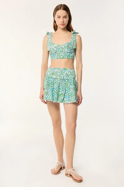 Poupette St Barth Mini Skirt Colleen In Green