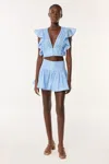 Poupette St Barth Mini Skirt Colleen In Light Blue