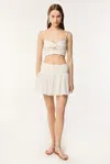 Poupette St Barth Mini Skirt Colleen In Natural White