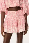 Poupette St Barth Mini Skirt Colleen In Pink Lazuli
