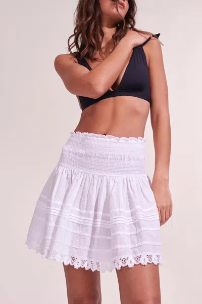 Poupette St Barth Mini Skirt Galia In White