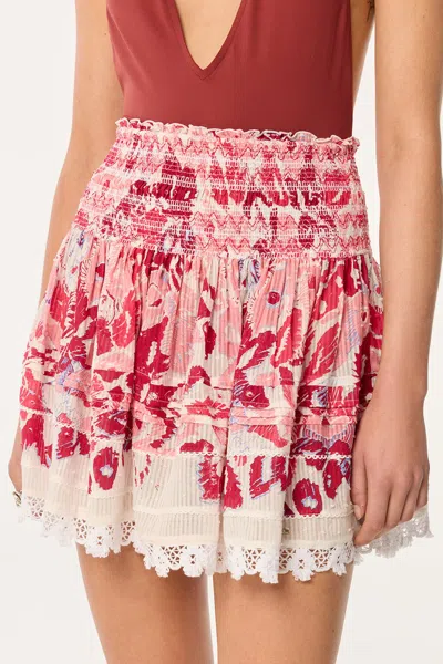 Poupette St Barth Mini Skirt Galia In Pink Pencilleo