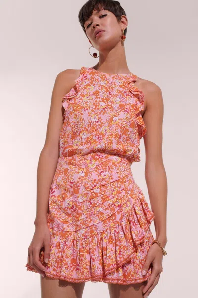 Poupette St Barth Mini Skirt Mabelle In Pink