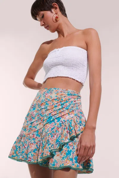Poupette St Barth Mini Skirt Mabelle In Blue