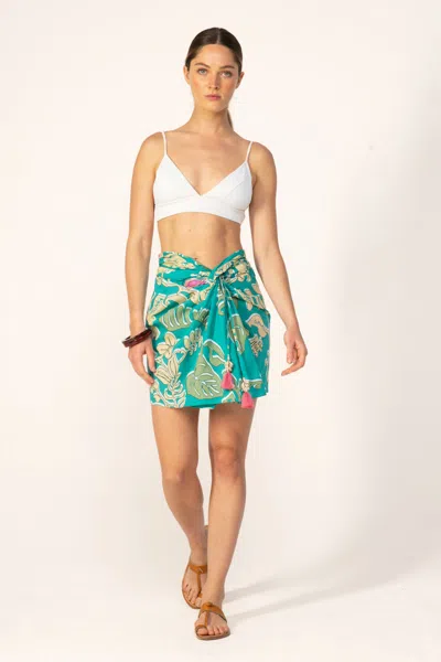 Poupette St Barth Mini Skirt Tilda In Green