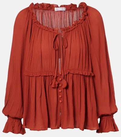 Poupette St Barth Moon Top In Red