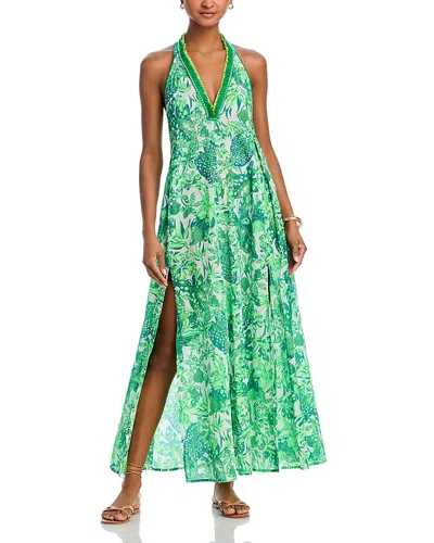 Poupette St Barth Nava Maxi Dress In Green Jengel