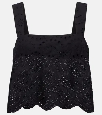 Poupette St Barth Noa Broderie Anglaise Top
