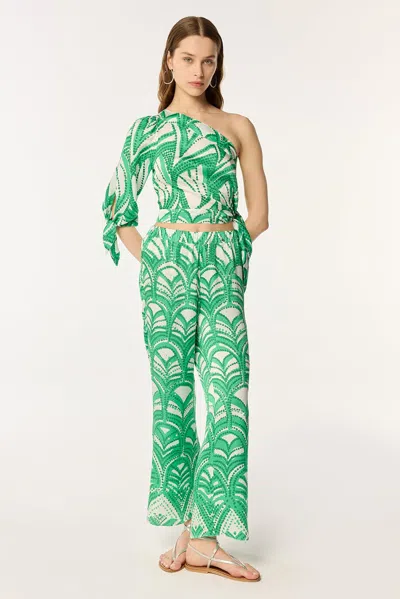 Poupette St Barth Pant Cecile In Green