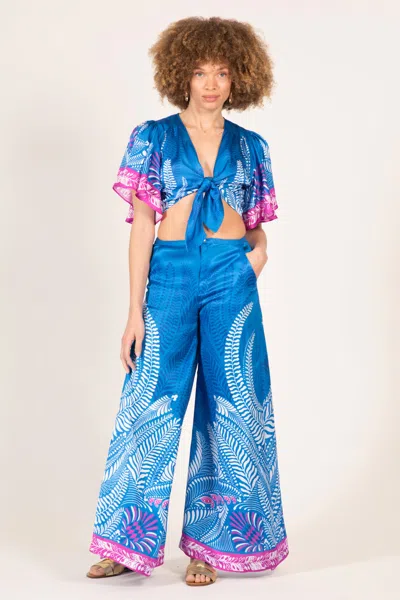 Poupette St Barth Pant Clea In Blue