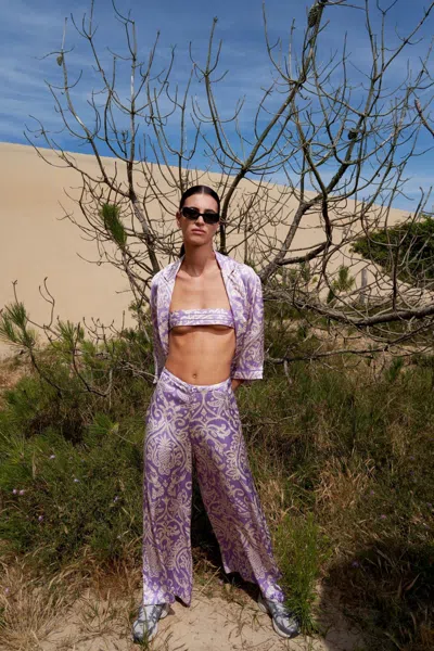 Poupette St Barth Pant Clea In Purple