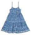 Poupette St Barth Pippa Floral Dress In Blue