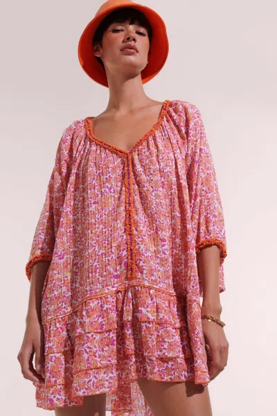 Poupette St Barth Poncho Nava In Pink