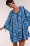 Poupette St Barth Poncho Nava In Blue