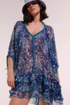 Poupette St Barth Poncho Nava In Blue