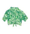 Poupette St Barth Azia Floral Top In Green